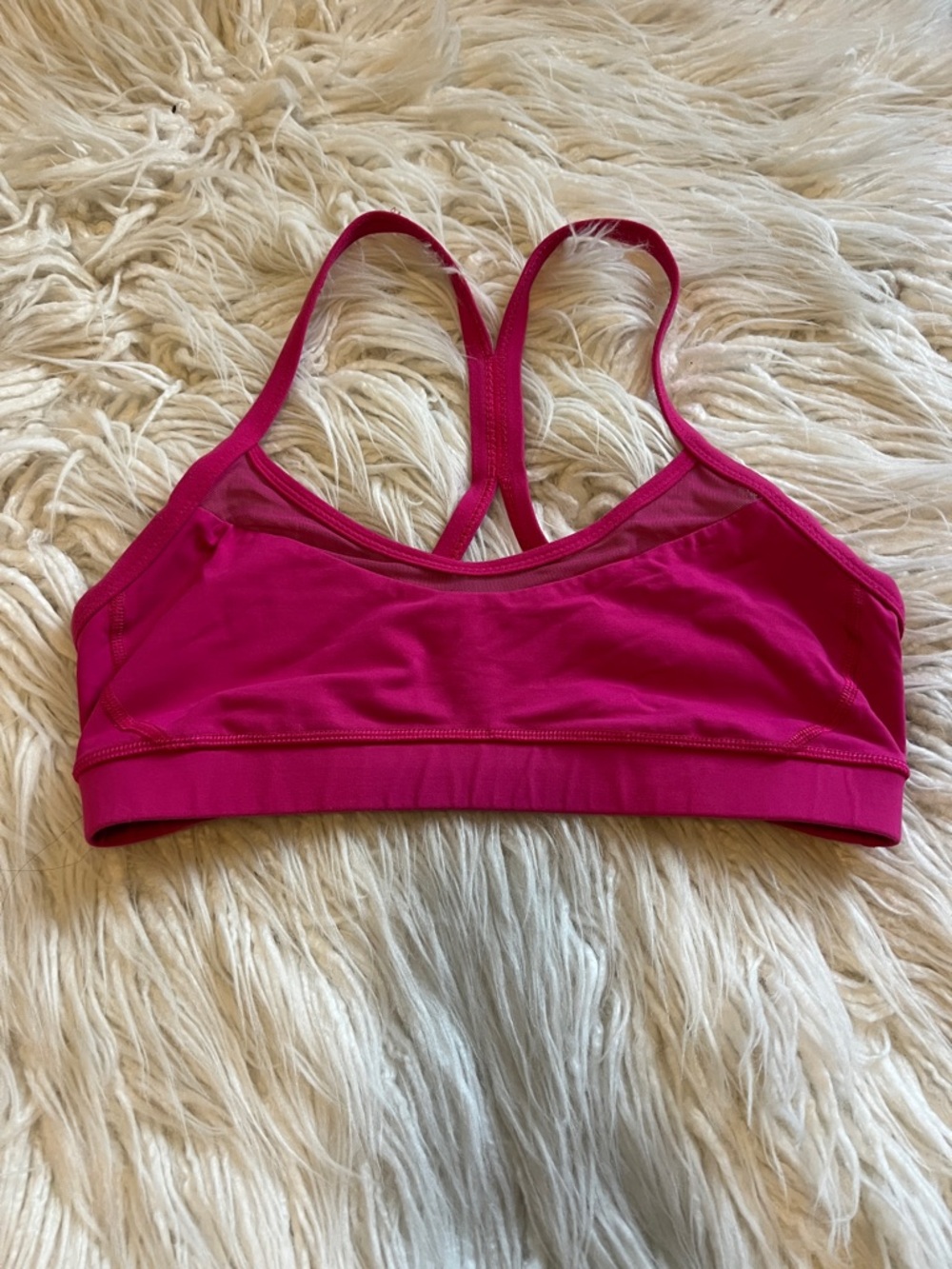 Lululemon Hot Pink Strappy Sports Bra